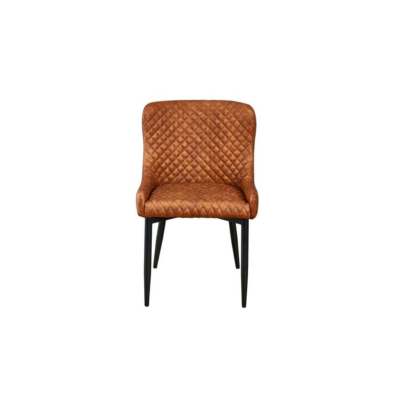 PU Leather Dining Chair with Tufted Seat and Back, Set of 4
