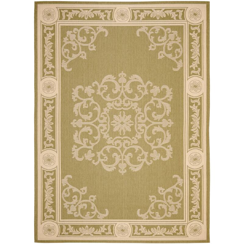 SAFAVIEH Courtyard Lineke Indoor/ Outdoor Waterproof Patio Backyard Rug
