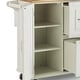 preview thumbnail 11 of 17, Homestyles Dolly Madison Off-White Wood Kitchen Cart - 45" x 17" x 36"
