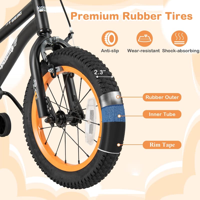 Costway 14/16/18-Inch Kid’s Bike for 4-7 Years Old with Adjustable - See Details