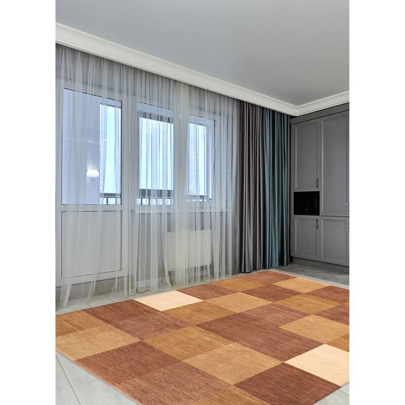 ECARPETGALLERY Hand-knotted Peshawar Ziegler Brown Wool Rug - 9'2 x 12'4