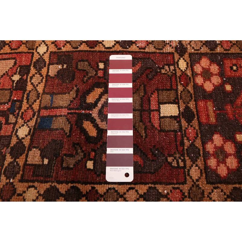 ECARPETGALLERY Hand-knotted Kayseri Vintage Brown, Red Wool Rug - 6'5 x 9'2