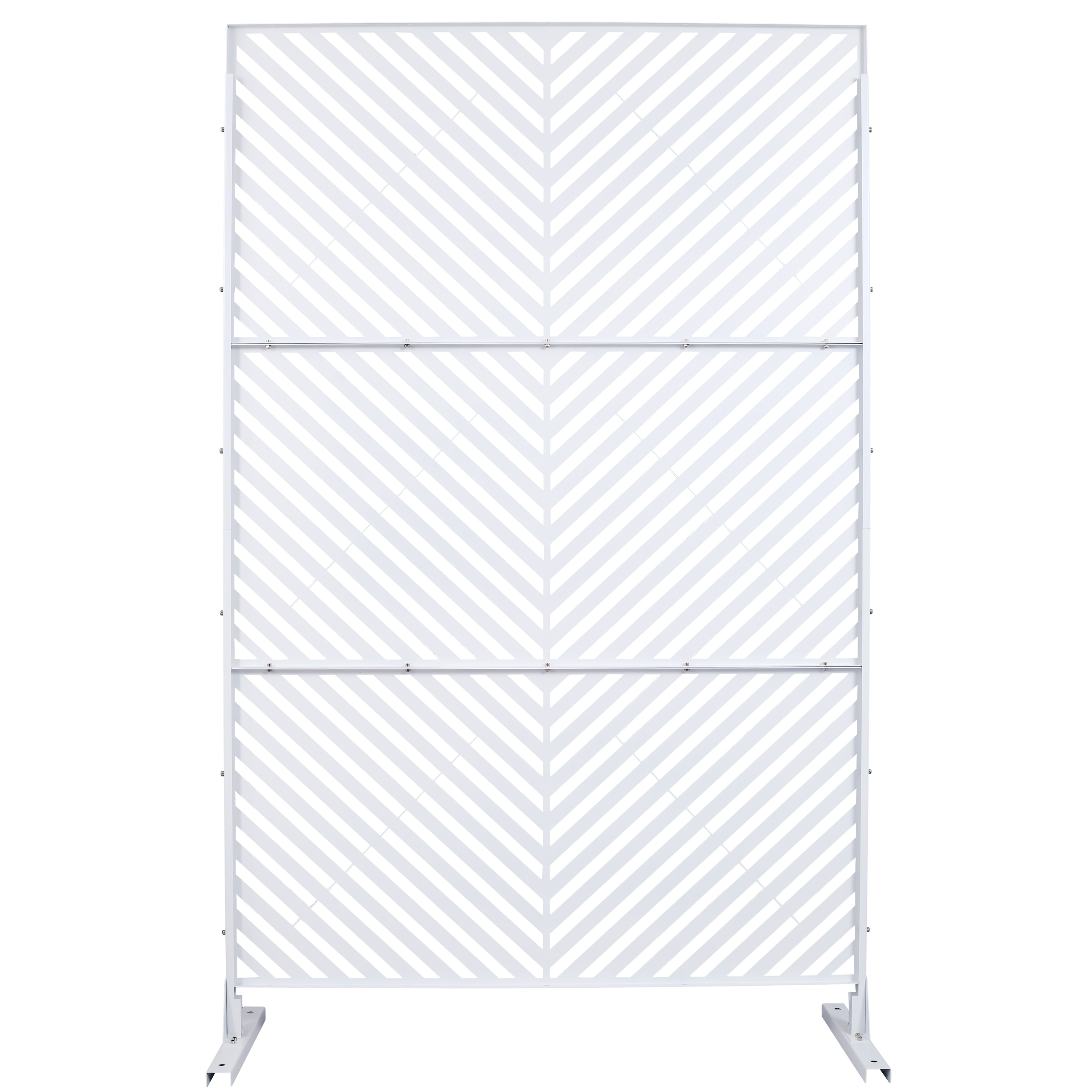 Outdoor & Indoor Privacy Screen Metal Privacy Screen 76" H×48" W