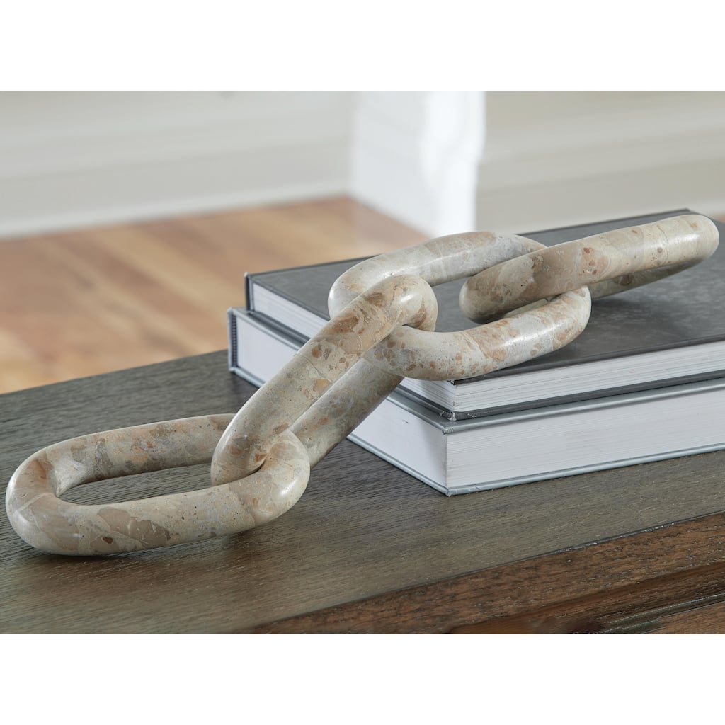 Signature Design by Ashley Kenport Light Beige Sculpture - 20" W x 4" D x 1" H