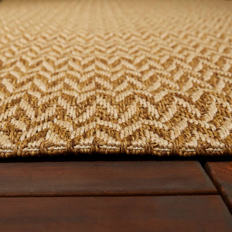 Loft Gracie Chevron Natural Indoor/Outdoor Rug