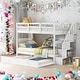 preview thumbnail 18 of 44, Stairway Twin-Over-Twin Bunk Bed with Trundle