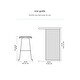 preview thumbnail 35 of 72, MH London Romboss Handmade Mango Wood Saddle Seat Stool
