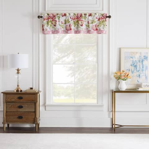 Waverly Forever Peony 60x16 Valance - Berry
