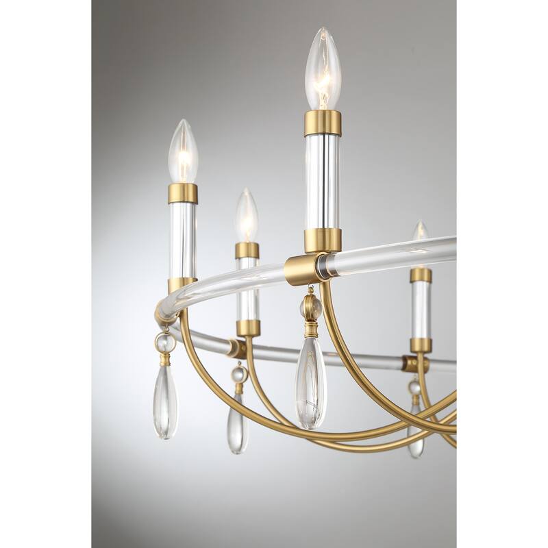 Savoy House 1-7712-10 Mayfair 10 Light 45" Wide Crystal Candle Style