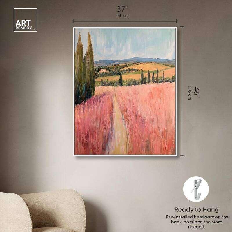 Cypress Path Canvas by Art Remedy
