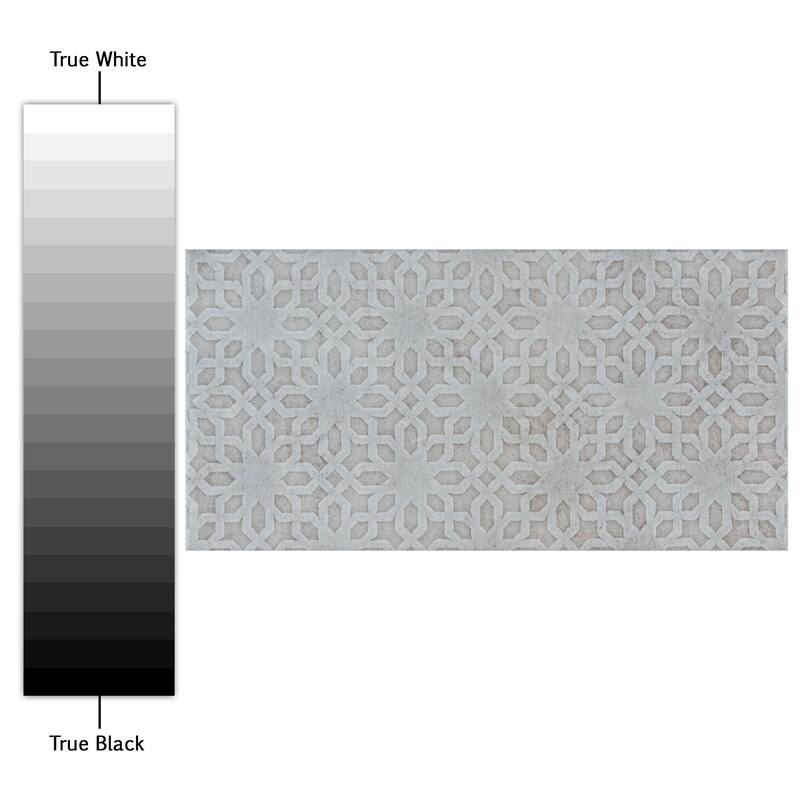 Merola Tile Camden Decor Grey 4" x 8" Ceramic Wall Tile