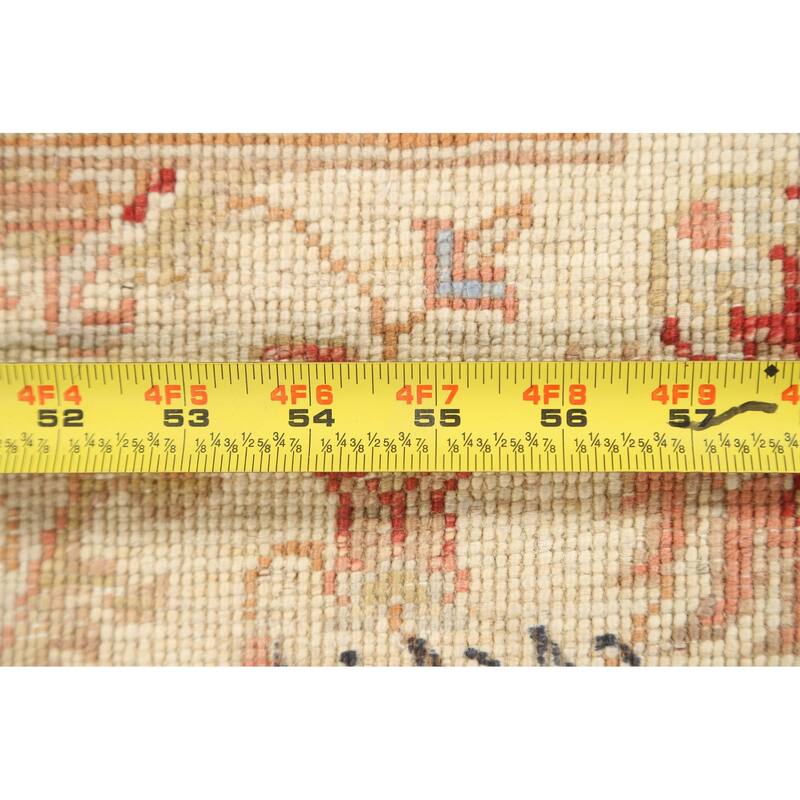Vegetable Dye Floral Chobi Peshawar Area Rug Hand-knotted Wool Carpet - 3'3" x 5'3"
