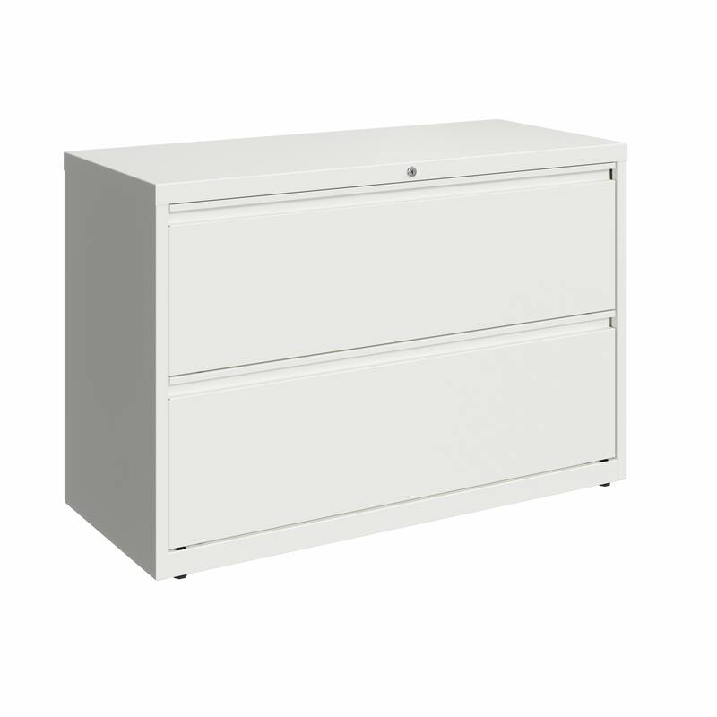 Hirsh 42-in Wide HL10000 Series 2 Drawer Lateral File Cabinet, White