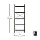 preview thumbnail 8 of 9, Umbra 1016840 Bellwood 24" Wide 5 Shelf Wood Shelving Unit