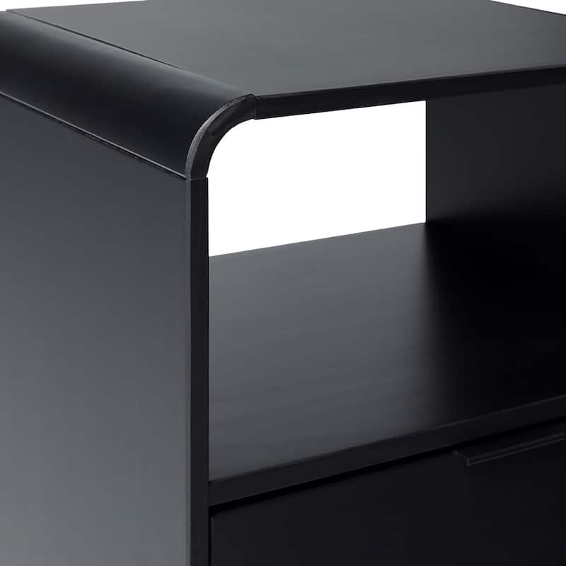 Middlebrook Designs Minimalist Curved-Top Nightstand