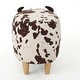 preview thumbnail 8 of 28, Bessie Fabric Cow Ottoman by Christopher Knight Home