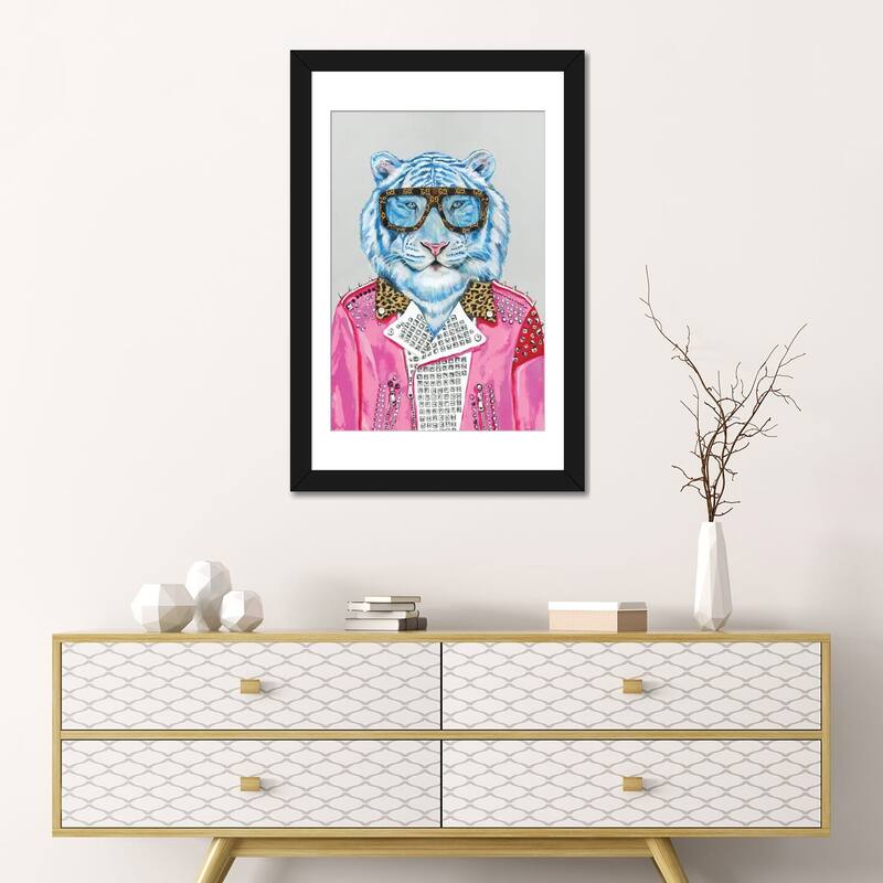 iCanvas "Gucci Blue Tiger" by Heather Perry