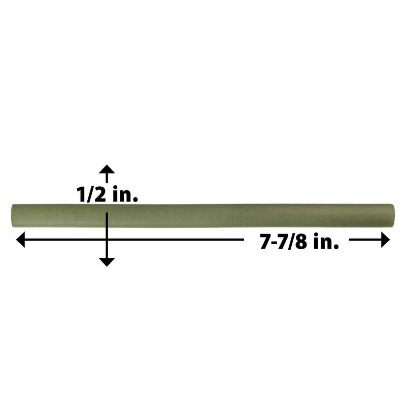 Merola Tile Coco Demi-Bullnose Matte Moss Verde 1/2" x 7-7/8" Ceramic Wall Trim - (1 Tile)