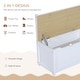 preview thumbnail 16 of 14, Qaba 4-Piece Childrens Table Set with Kids Storage Bench