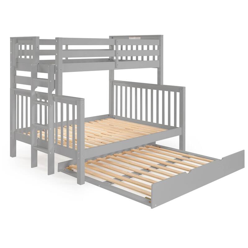 Taylor & Olive Trillium Twin over Full Bunk Bed Ladder, Full Trundle