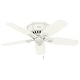 preview thumbnail 12 of 30, Hunter 42" Builder Low Profile Ceiling Fan with 3-Light LED Light Kit and Pull Chain