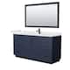Option Dark Blue, Black Trim, White Quartz Top