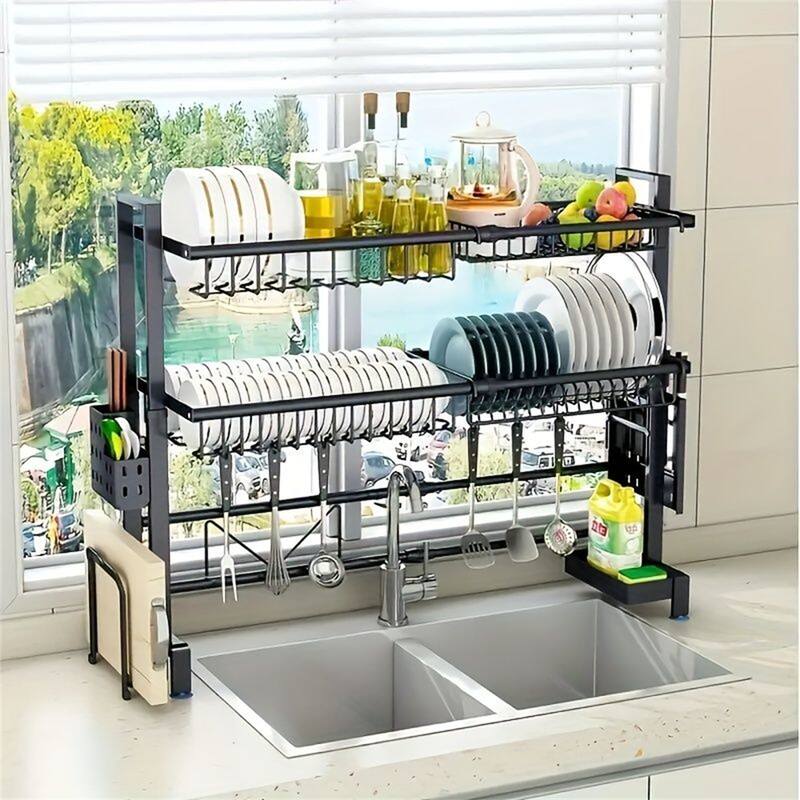 Retractable Dish Drain Rack