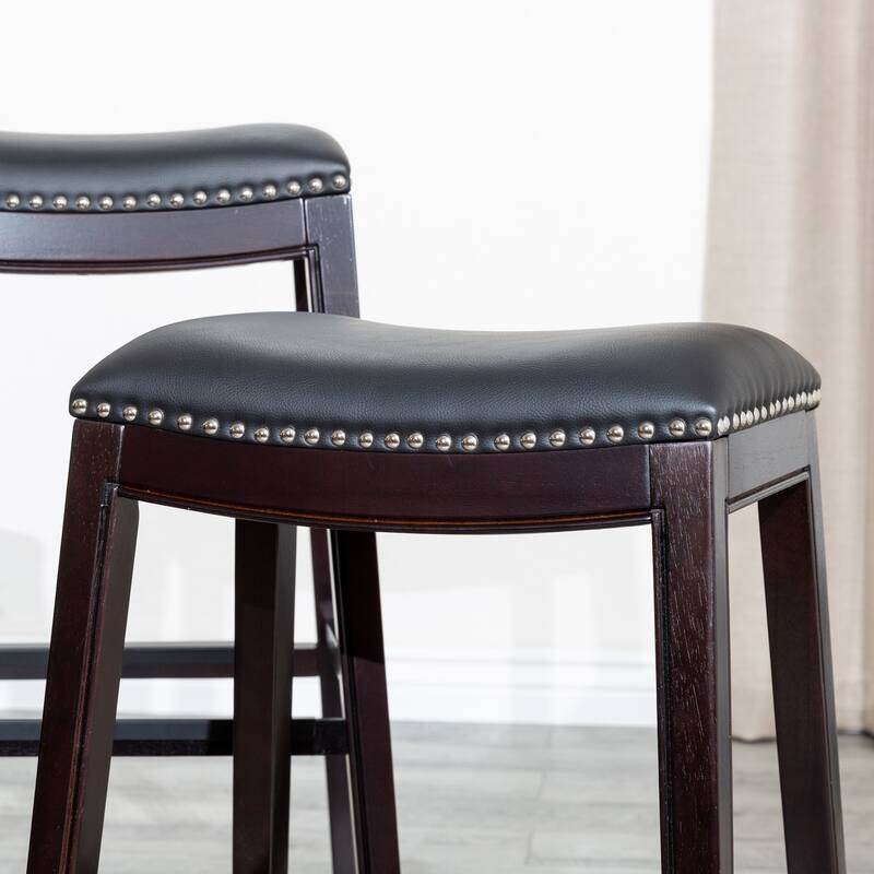 Bar Stool, Bone Leather Seat