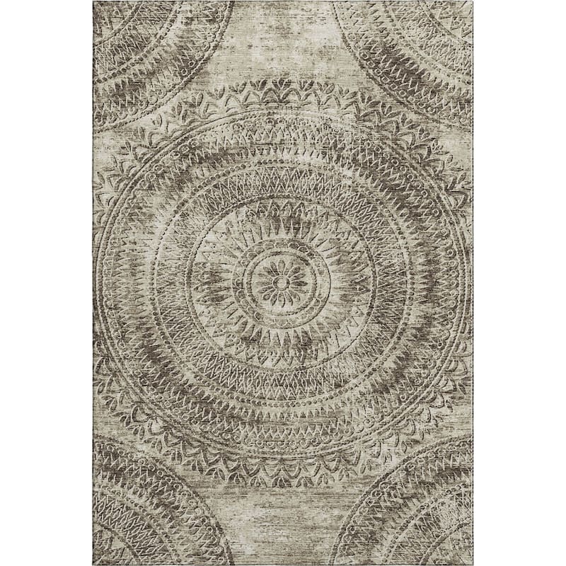 Premium Washable Super Soft Boho Medallion Mayfield Rug