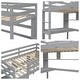 preview thumbnail 19 of 18, Twin Size Loft Bed with Desk and Shelves, Safety Guardrail and Ladder