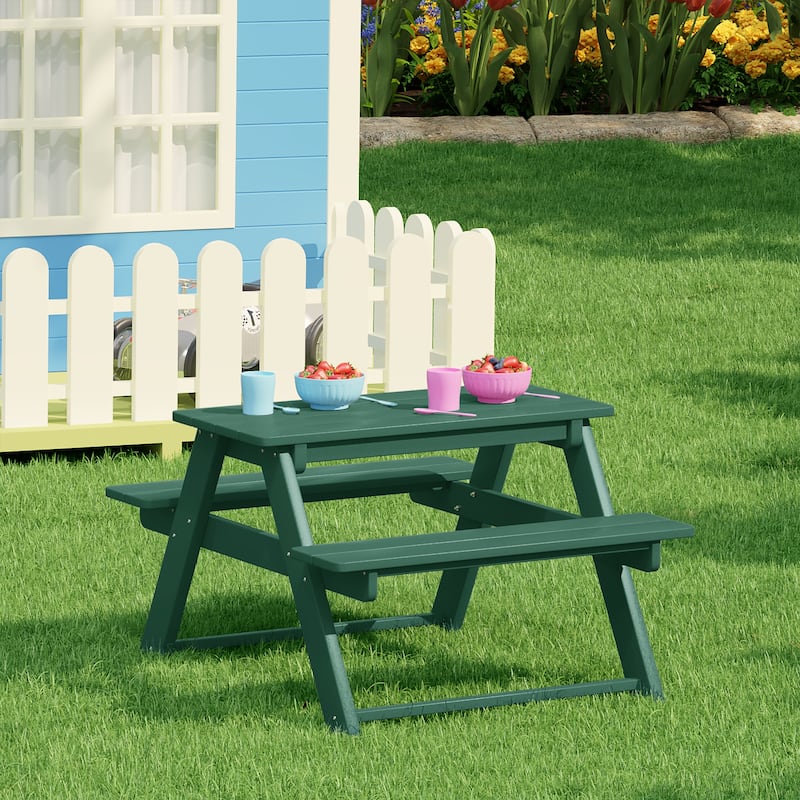 Laguna Kids Outdoor Poly Picnic Table