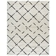 preview thumbnail 49 of 126, SAFAVIEH Arizona Shag Nevada 1.2-inch Thick Rug 6'7" x 9'2" - Ivory/Black