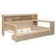 preview thumbnail 3 of 34, Multi-functional Wooden Full Size Daybed with Storage Shelves, Drawers, and Study Desk