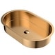 preview thumbnail 13 of 18, Karran Cinox Stainless Steel Oval Undermount Sink