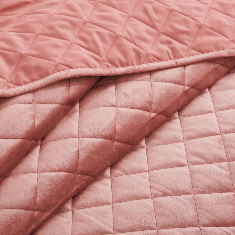 3-Piece Reversible Ultra Lighweight Coverlet Premium Microfiber Bedspread Quilt Set