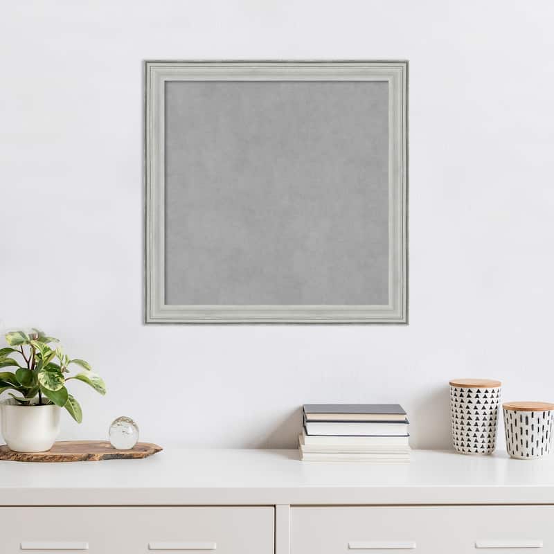Amanti Art Bel Volto Silver Framed Magnetic Board