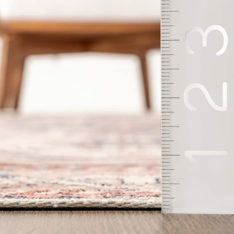 Nuloom Órla SpinClean Tribal Bordered Machine Washable Area Rug