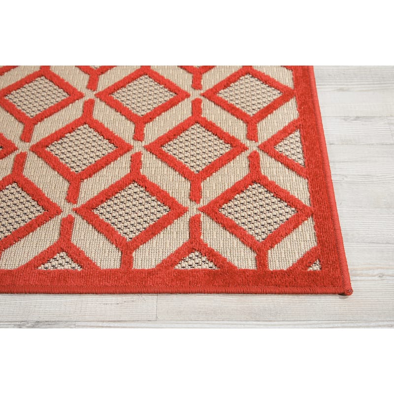 Nourison Aloha Geometric Indoor/Outdoor Area Rug