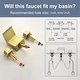 preview thumbnail 19 of 26, Double Handle Waterfall Bathroom Tub Faucet