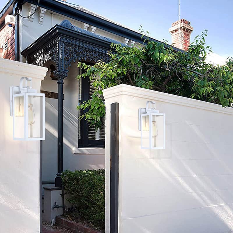 2 PACK 1-Light Outdoor Wall Light Sconce - 5"x6.7"x13.75"