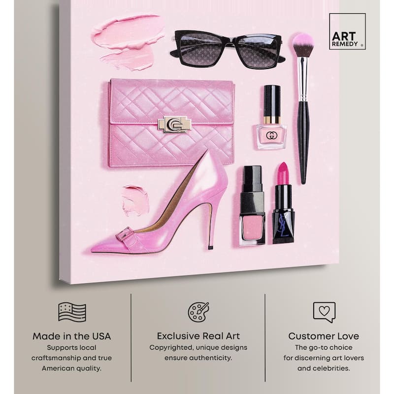 Pink Passions Canvas by Art Remedy, Gallery Wrapped