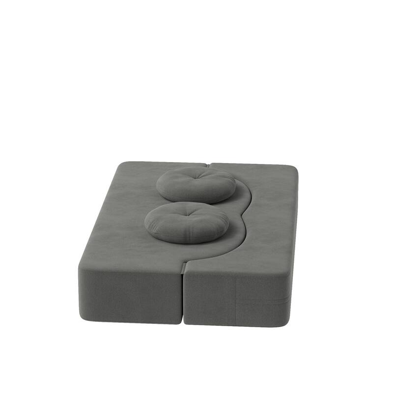 Folding Sofa Bed with Pillow, Twin Sleeper Sofa Couch, Loveseat Couch, Floor Folding Mattress, Convertible Lounge Chair