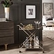 preview thumbnail 1 of 8, Palisade Champagne Gold Bar Cart by iNSPIRE Q Bold
