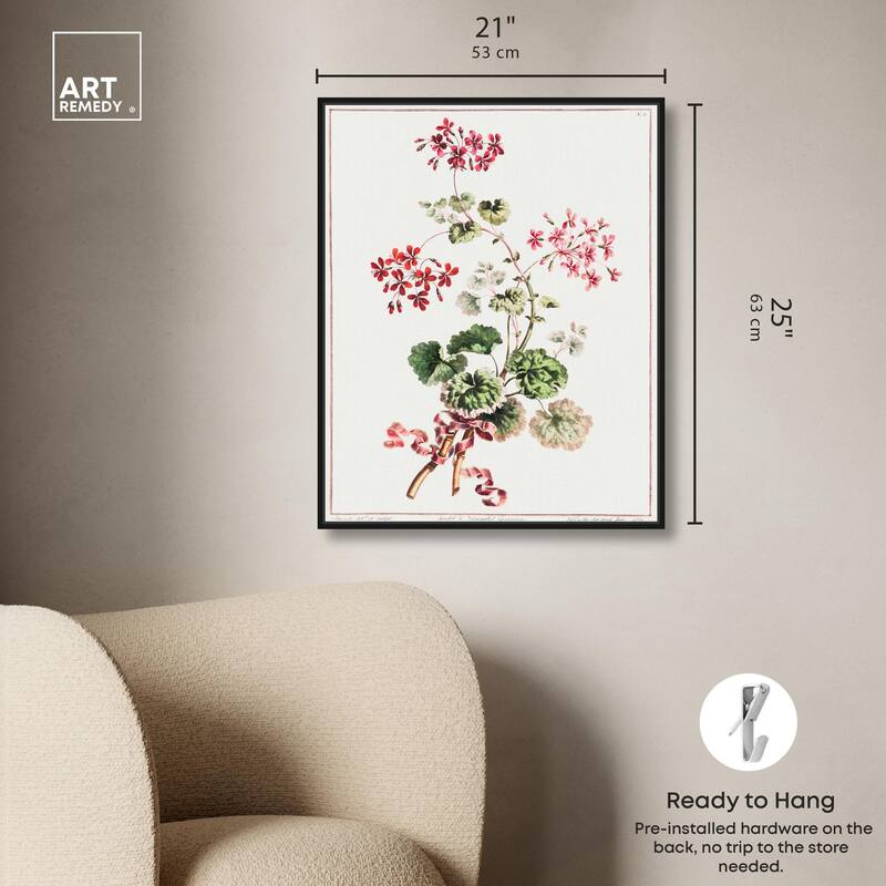 Carlet Variegated Geranium 1801 Canvas by Art Remedy