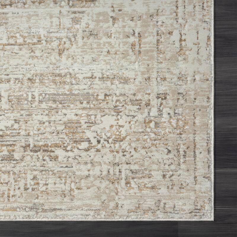 Sonus Distressed Abstract Area Rug By HomeRoots - 2' x 3'
