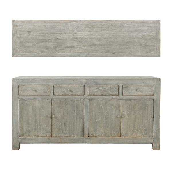 Gray wash buffet shop cabinet