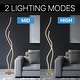 preview thumbnail 3 of 9, Cairo 63.75" LED Integrated Floor Lamp, Gold by JONATHAN Y - 63.75" H x 9.875" W x 9.875" D