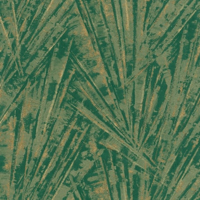 Galerie Wallcoverings Energy Collection Metallic Fan Palm Effect Wallpaper Roll
