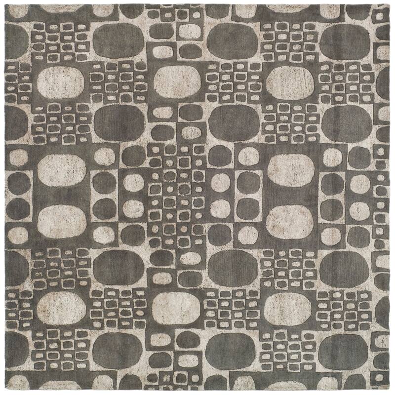 SAFAVIEH Handmade Soho Waldtraud Deco Stones N.Z. Wool Rug