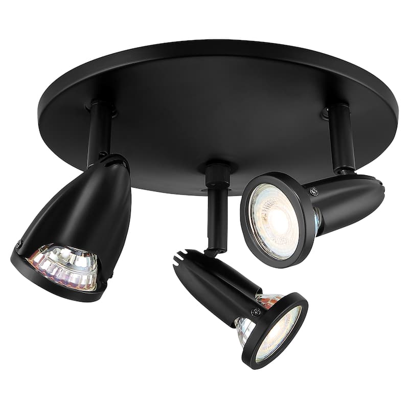 Access Lighting Cobra - 3-Light LED Spotlight - Black Finish - Replaceable LED